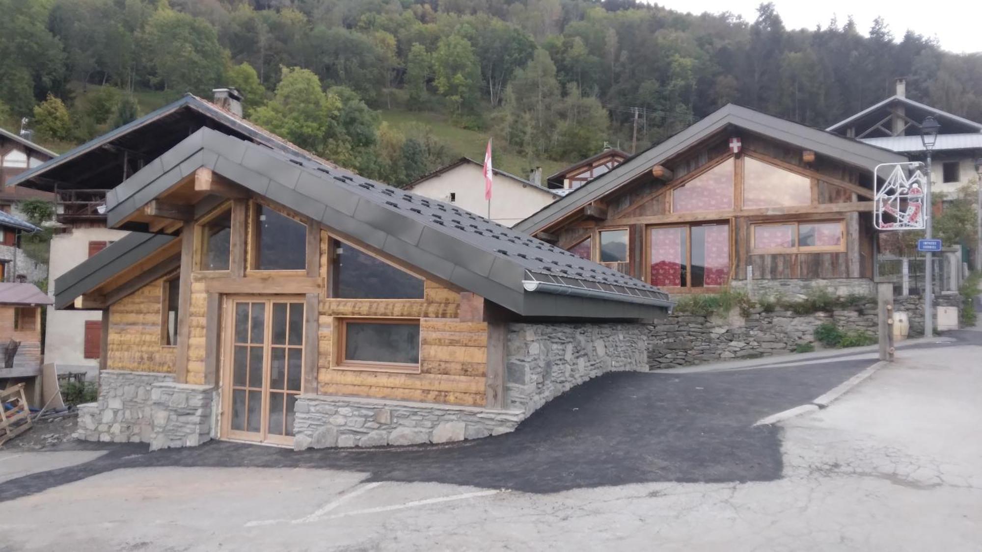 Chalet Balneo Billard La Plagne Savoie Vue Top エクステリア 写真