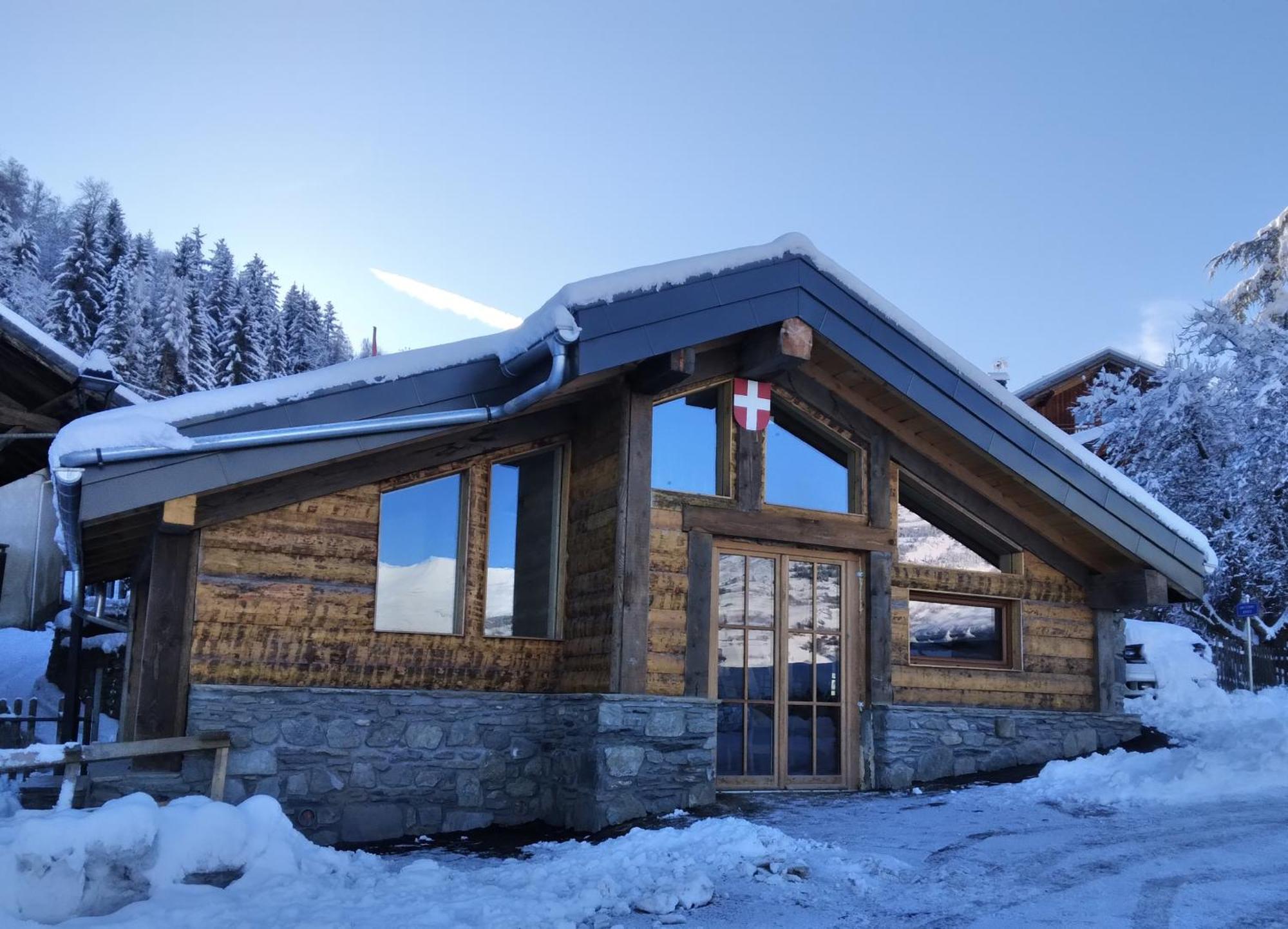 Chalet Balneo Billard La Plagne Savoie Vue Top エクステリア 写真