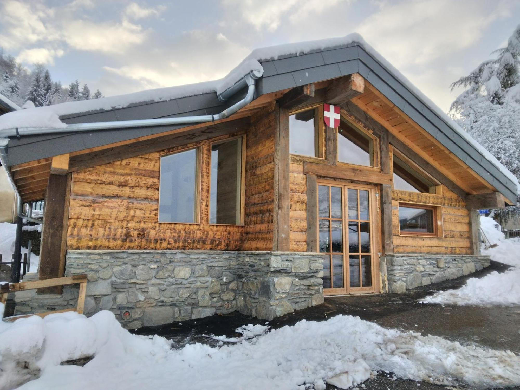 Chalet Balneo Billard La Plagne Savoie Vue Top エクステリア 写真