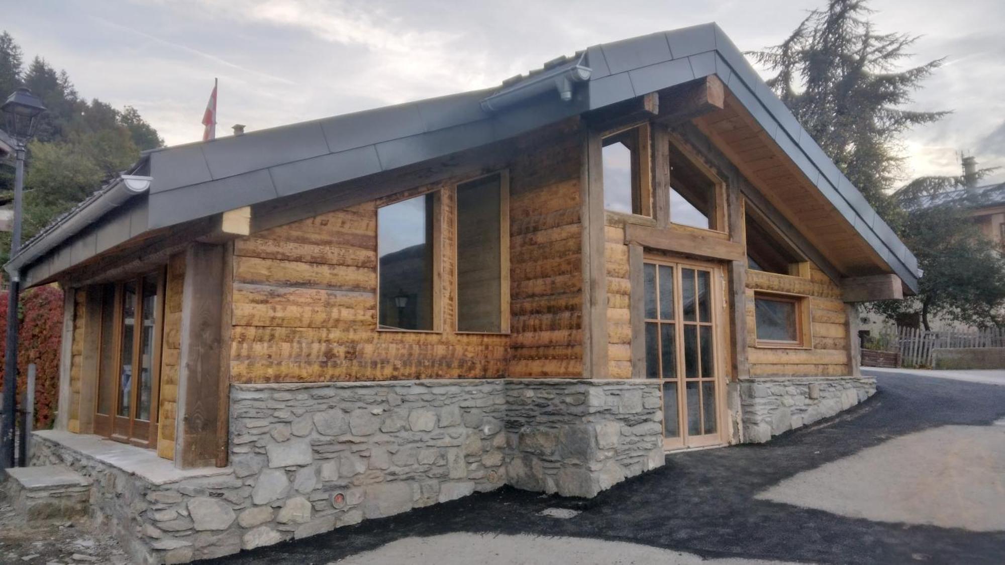 Chalet Balneo Billard La Plagne Savoie Vue Top エクステリア 写真
