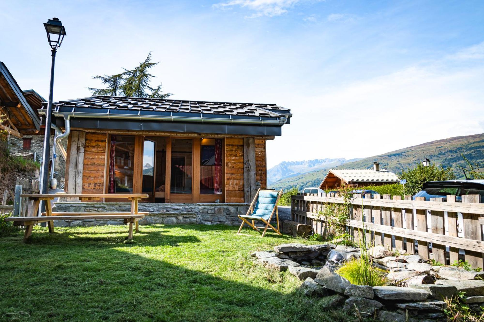 Chalet Balneo Billard La Plagne Savoie Vue Top エクステリア 写真