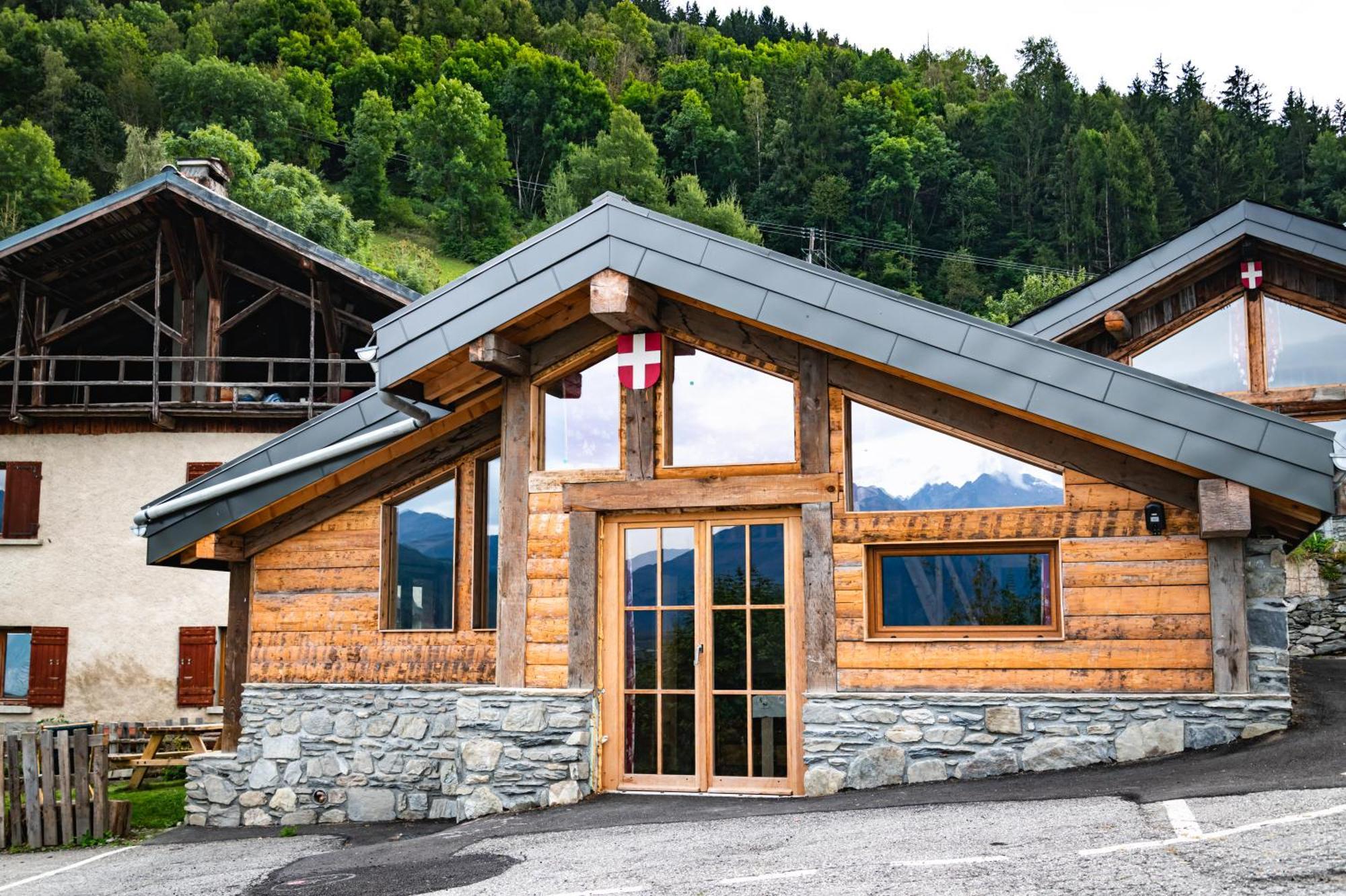 Chalet Balneo Billard La Plagne Savoie Vue Top エクステリア 写真