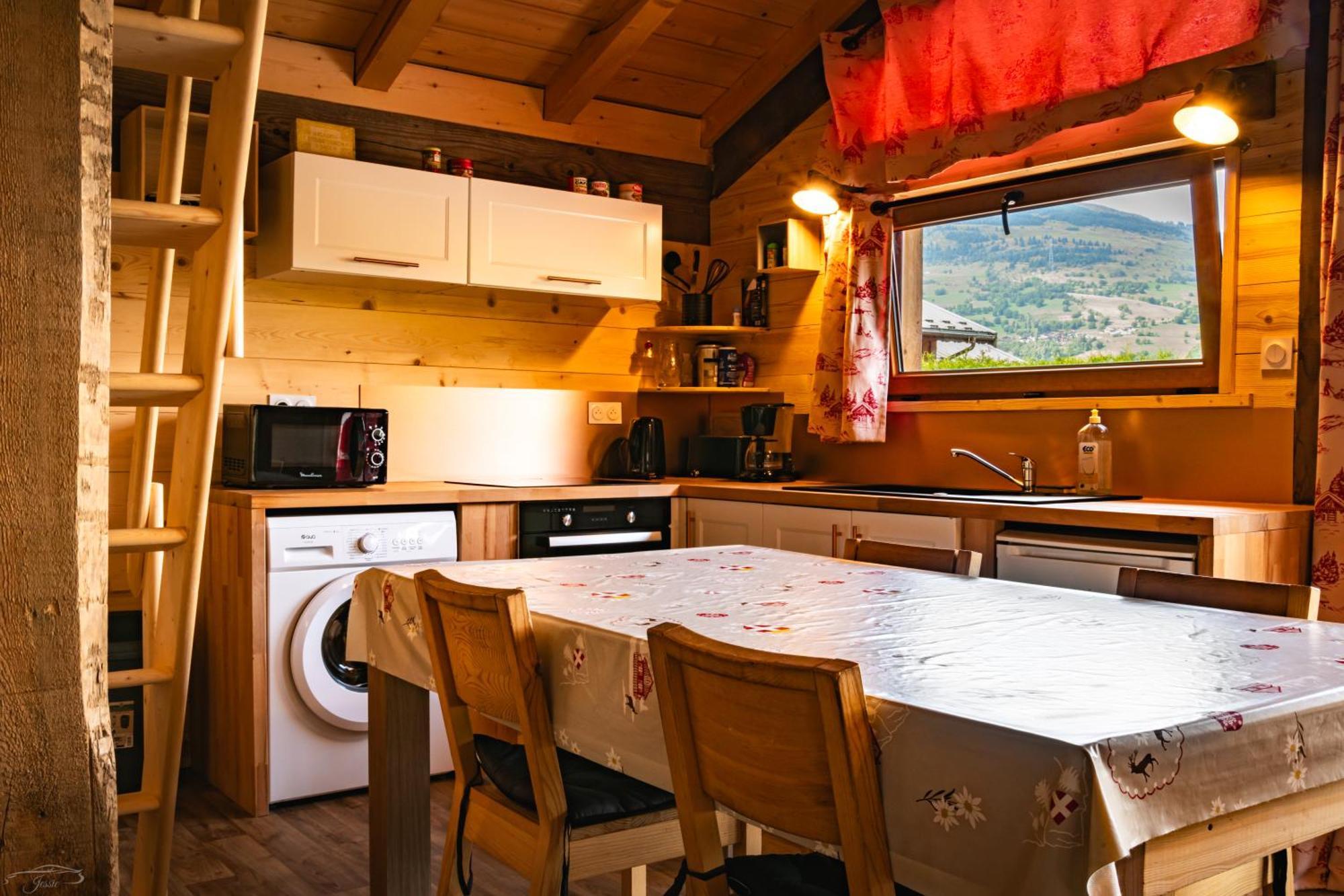 Chalet Balneo Billard La Plagne Savoie Vue Top エクステリア 写真